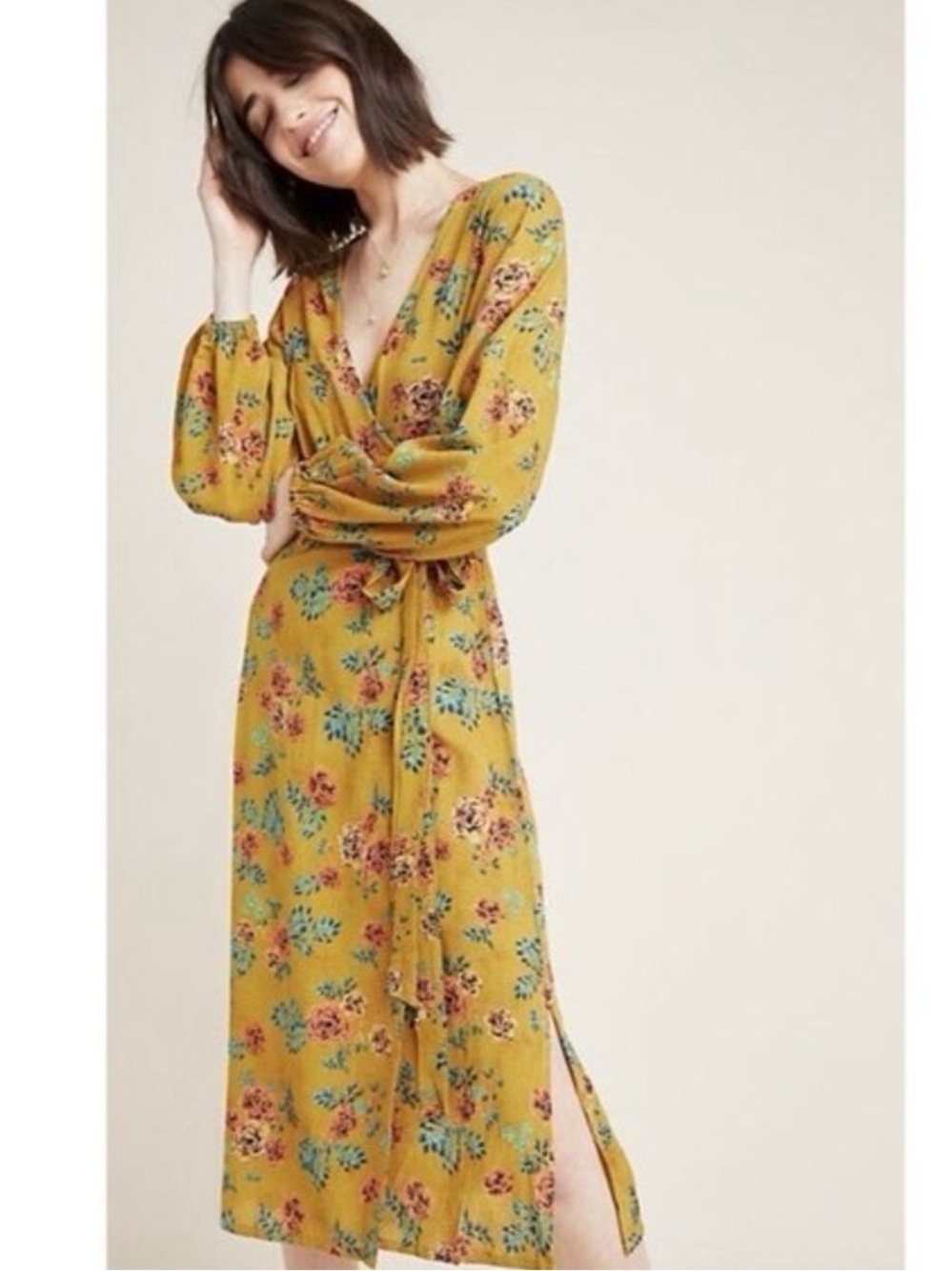 Faithfull The Brand x Anthropologie Le Figuaro Wrap Dress - Size 4